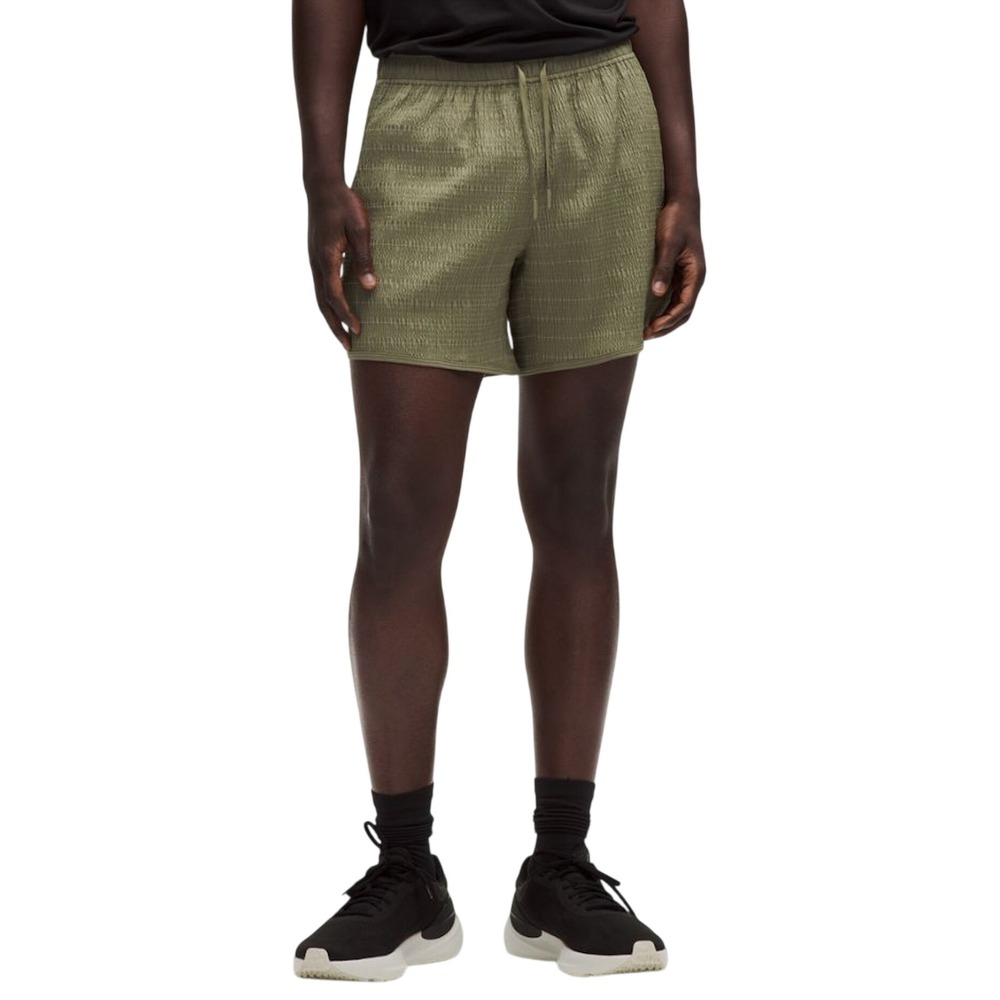 NEW Lululemon Mile Maker Reflective Short 6 Lined Bronze Green XXL